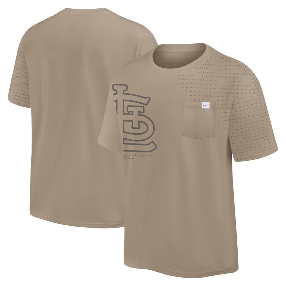 St. Louis Cardinals Statement Max90 Pocket T-Shirt Khaki