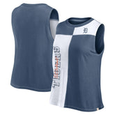Detroit Tigers Women's Color-Block Tank Top Navy/White