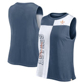 Houston Astros Women's Color-Block Tank Top Navy/White