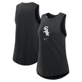 Chicago White Sox Women's Legacy Icon High Neck Dri-FIT Tank Top Black