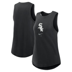 Chicago White Sox Women's Legacy Icon High Neck Dri-FIT Tank Top Black