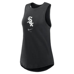 Chicago White Sox Women's Legacy Icon High Neck Dri-FIT Tank Top Black