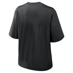 Chicago White Sox Women's Knockout Boxy T-Shirt Black