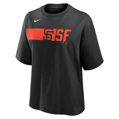 San Francisco Giants Women's Knockout Boxy T-Shirt Black