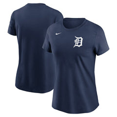 Detroit Tigers Women's Wordmark T-Shirt Navy