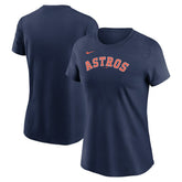 Houston Astros Women's Wordmark T-Shirt Navy