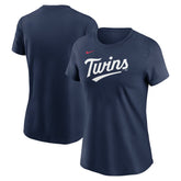 Minnesota Twins Women's Wordmark T-Shirt Navy