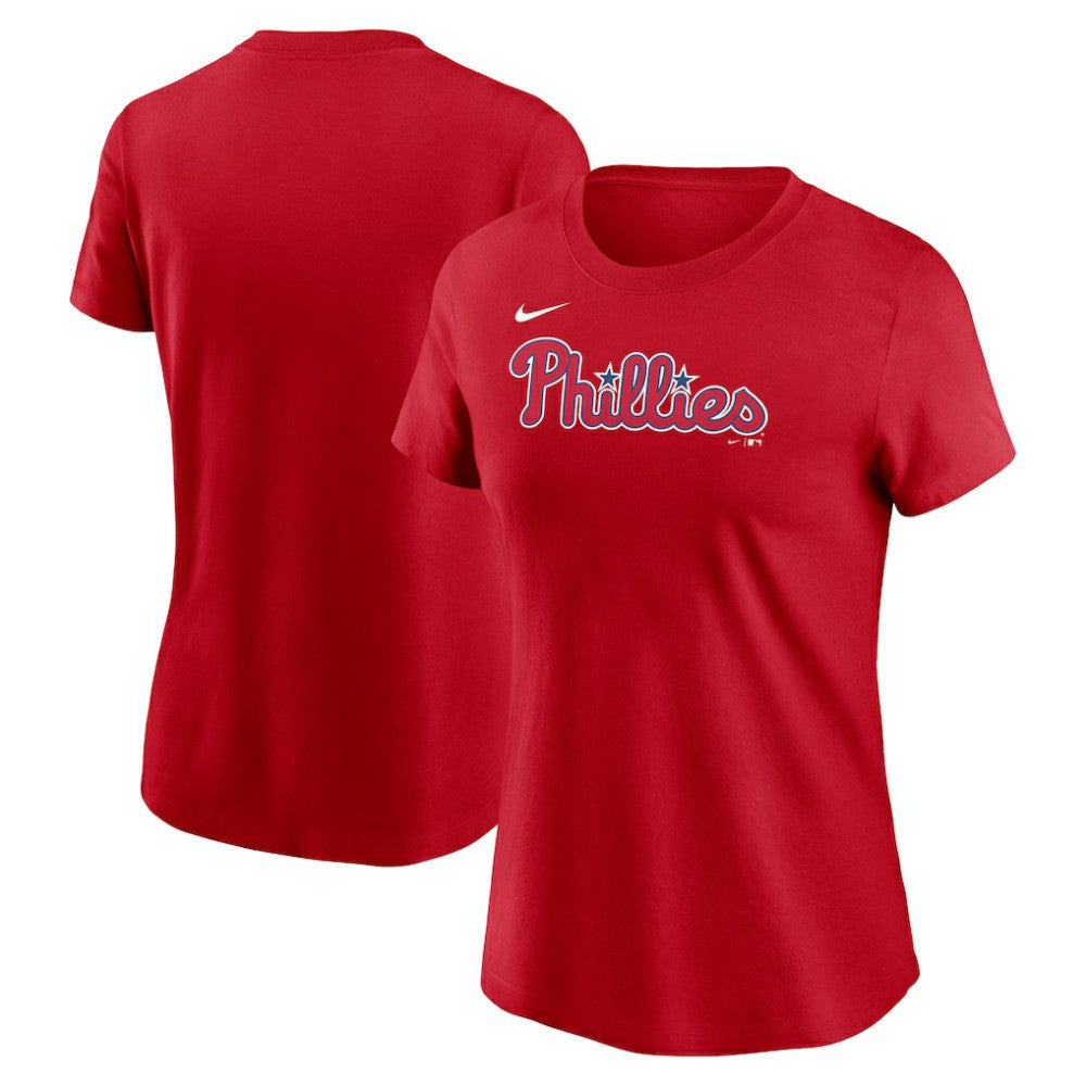 Philadelphia Phillies Women's Wordmark T-Shirt Red