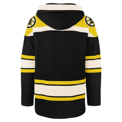 Boston Bruins '47 100th Anniversary Superior Lacer Pullover Hoodie - Black Hoodies