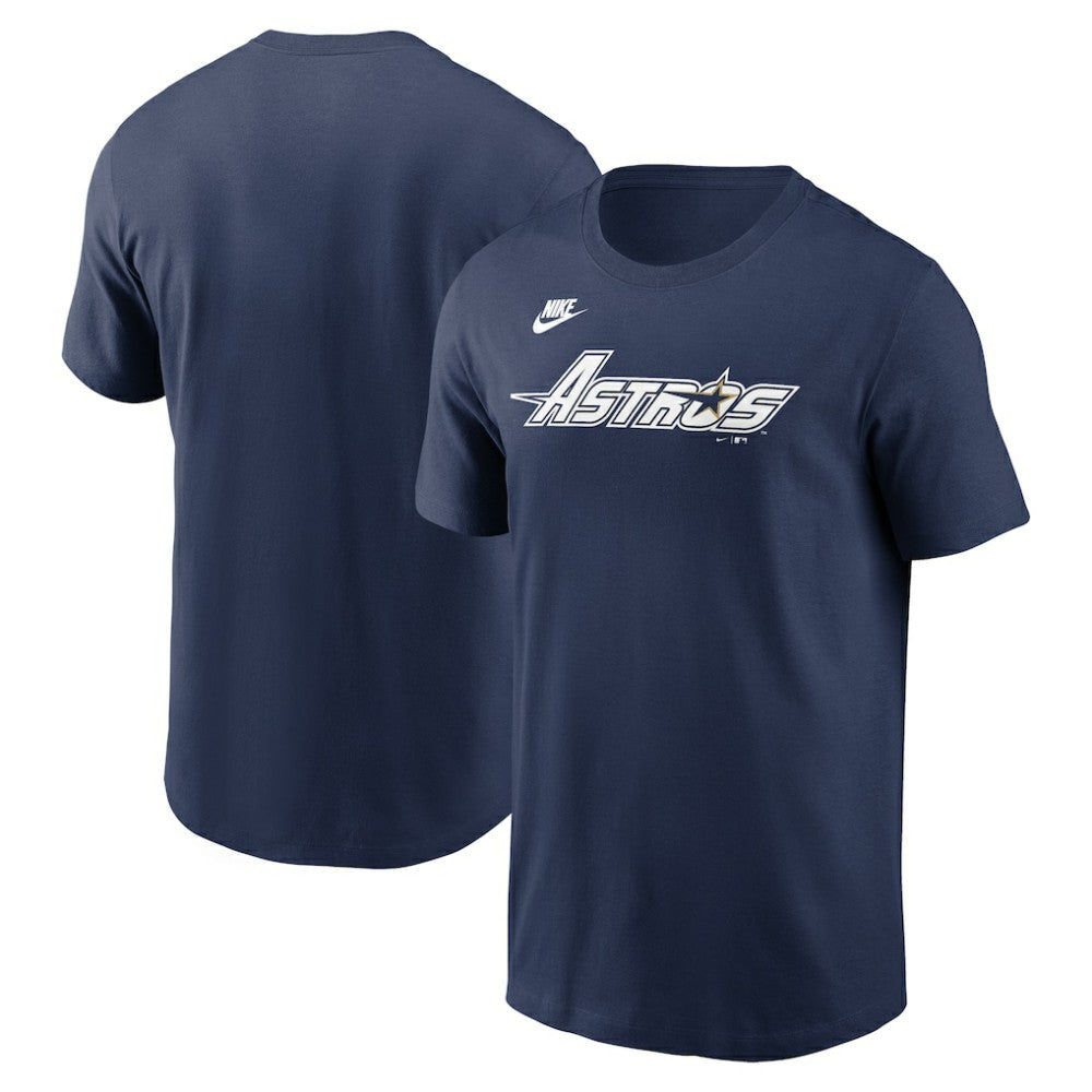 Houston Astros Cooperstown Collection Wordmark T-Shirt Navy