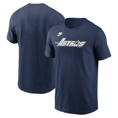 Houston Astros Cooperstown Collection Wordmark T-Shirt Navy