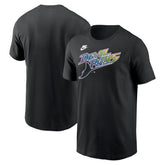 Tampa Bay Rays Cooperstown Collection Wordmark T-Shirt Black
