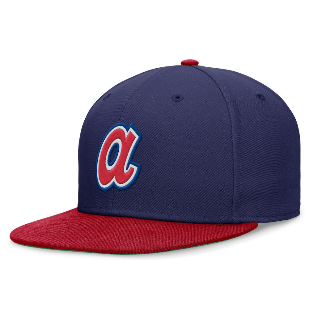 Atlanta Braves Rewind Cooperstown True Performance Fitted Hat Royal/Red