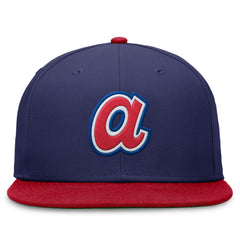Atlanta Braves Rewind Cooperstown True Performance Fitted Hat Royal/Red