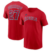 Vladimir Guerrero Los Angeles Angels Fuse Name & Number T-Shirt Red