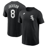 Bo Jackson Chicago White Sox Cooperstown Collection Fuse Name & Number T-Shirt Black