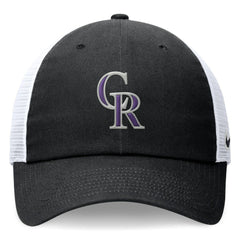 Colorado Rockies Club Trucker Adjustable Hat Black