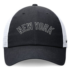 New York Yankees Wordmark Adjustable Trucker Hat Navy