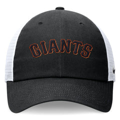 San Francisco Giants Wordmark Adjustable Trucker Hat Black