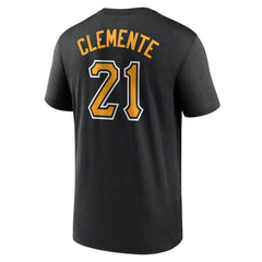 Roberto Clemente Pittsburgh Pirates Legend Name & Number Performance T-Shirt Black