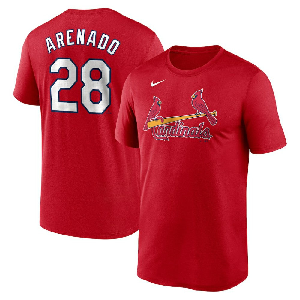 Nolan Arenado St. Louis Cardinals Legend Name & Number Performance T-Shirt Red
