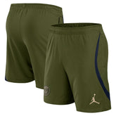 Paris Saint-Germain Jordan Brand Youth 2023/24 Fourth Strike Shorts on sale - Olive