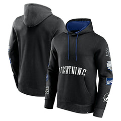 Tampa Bay Lightning Fanatics Wild Winner Pullover Hoodie - Black Hoodies