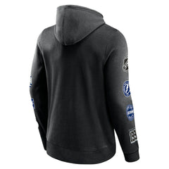 Tampa Bay Lightning Fanatics Wild Winner Pullover Hoodie - Black Hoodies