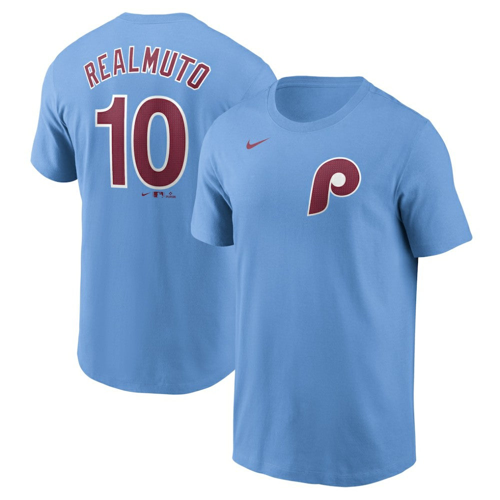 J.T. Realmuto Philadelphia Phillies Fuse Name & Number T-Shirt Light Blue