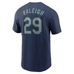 Cal Raleigh Seattle Mariners Fuse Name & Number T-Shirt Navy
