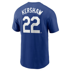 Clayton Kershaw Los Angeles Dodgers Fuse Name & Number T-Shirt Royal