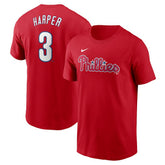 Bryce Harper Philadelphia Phillies Fuse Name & Number T-Shirt Red