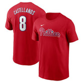 Nick Castellanos Philadelphia Phillies Fuse Name & Number T-Shirt Red