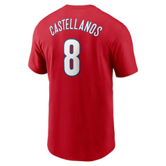 Nick Castellanos Philadelphia Phillies Fuse Name & Number T-Shirt Red