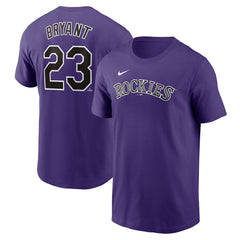 Kris Bryant Colorado Rockies Fuse Name & Number T-Shirt Purple
