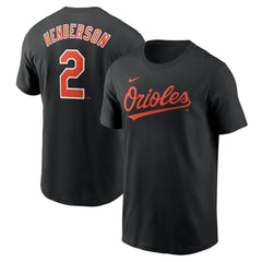 Gunnar Henderson Baltimore Orioles Fuse Name & Number T-Shirt Black
