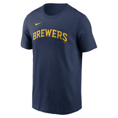 Christian Yelich Milwaukee Brewers Fuse Name & Number T-Shirt Navy