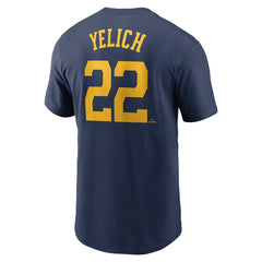 Christian Yelich Milwaukee Brewers Fuse Name & Number T-Shirt Navy