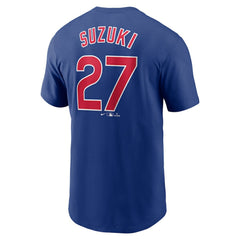 Seiya Suzuki Chicago Cubs Fuse Name & Number T-Shirt Royal