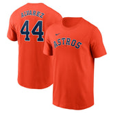 Yordan Alvarez Houston Astros Fuse Name & Number T-Shirt Orange