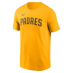 Manny Machado San Diego Padres Fuse Name & Number T-Shirt Gold
