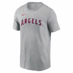 Mike Trout Los Angeles Angels Fuse Name & Number T-Shirt Gray