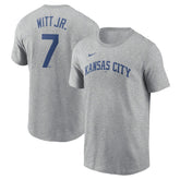 Bobby Witt Jr. Kansas City Royals Fuse Name & Number T-Shirt Gray