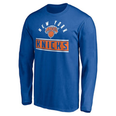 New York Knicks Team Arch Knockout Long Sleeve T-Shirt - Blue for sale