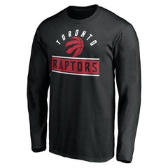 Toronto Raptors Team Arch Knockout Long Sleeve T-Shirt - Black sale
