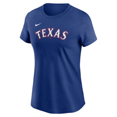 Corey Seager Texas Rangers Women's Cooperstown Collection Fuse Name & Number T-Shirt Royal