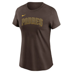 Yu Darvish San Diego Padres Women's Cooperstown Collection Fuse Name & Number T-Shirt Brown