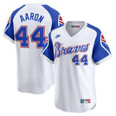 Hank Aaron Atlanta Braves Throwback Cooperstown Limited Jersey White