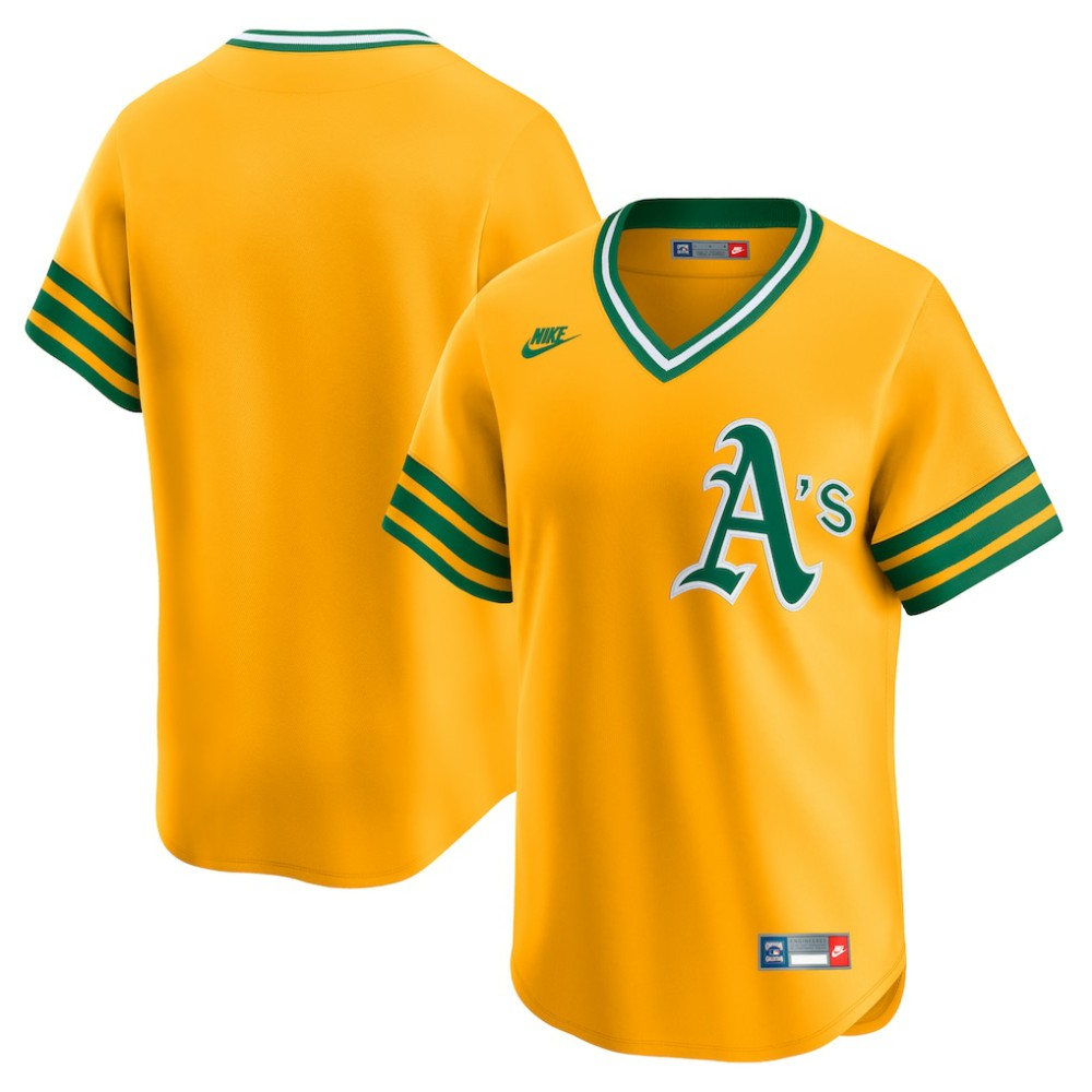 Athletics Cooperstown Collection Limited Jersey Gold