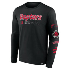 Toronto Raptors Baseline Long Sleeve T-Shirt - Black for sale